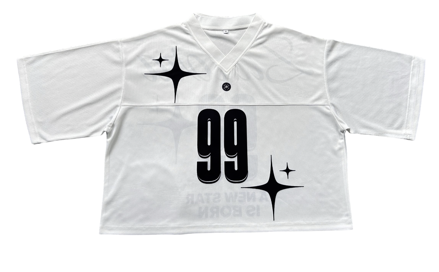 WHITE NOVA CROPPED JERSEY