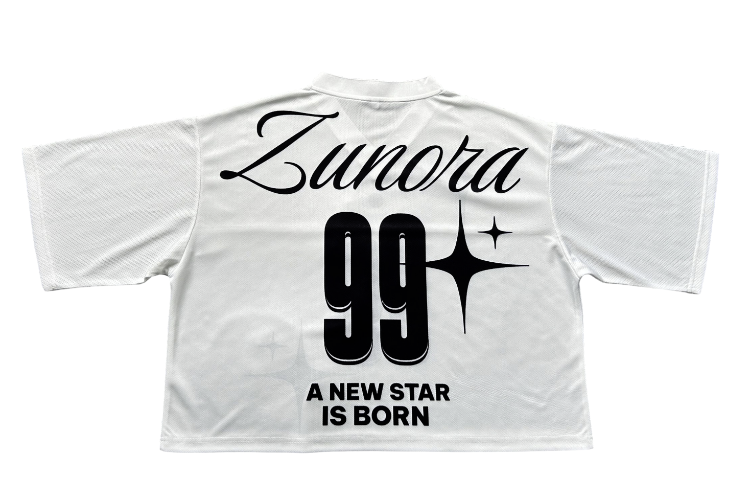 WHITE NOVA CROPPED JERSEY
